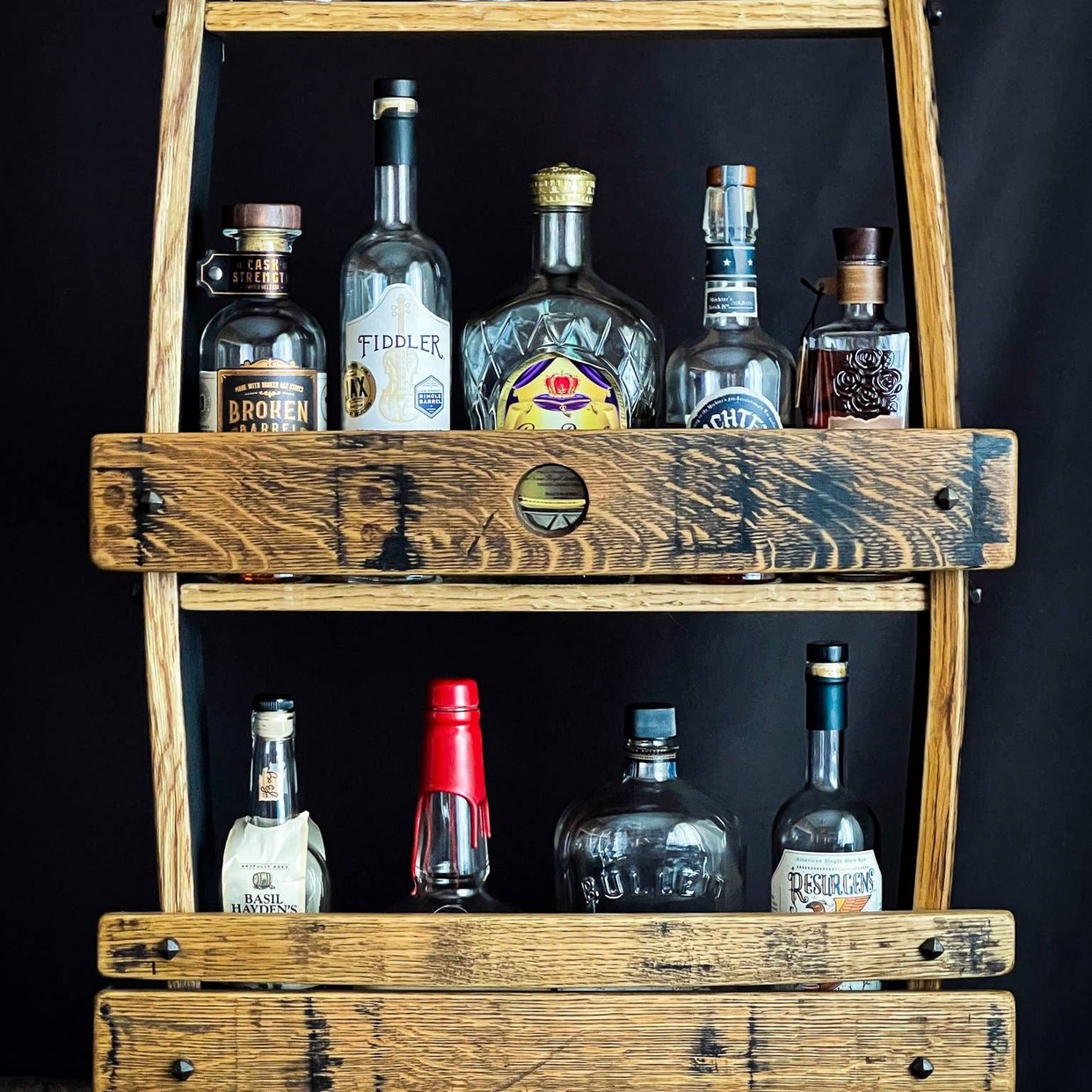 Whiskey Barrel Liquor Rack | Foundry - Leesburg, VA | ATTIC