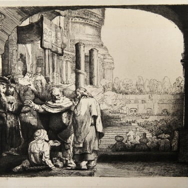 Saint Pierre Guerissant le Paralylique (B94) Rembrandt 
