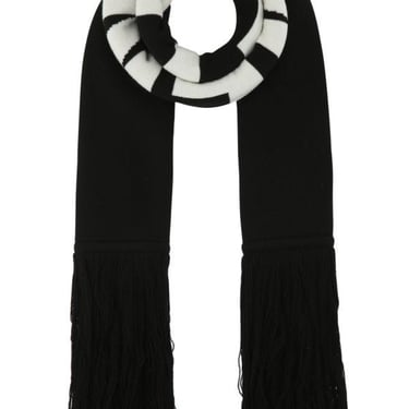 VETEMENTS Black wool scarf