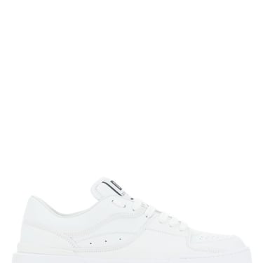 DOLCE & GABBANA White leather New Roma sneakers