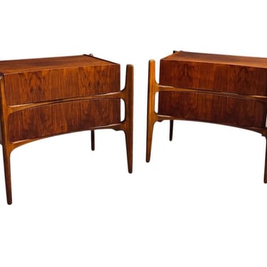 William Hinn “Exoskeleton” Pair Nightstands Sweden, 1950