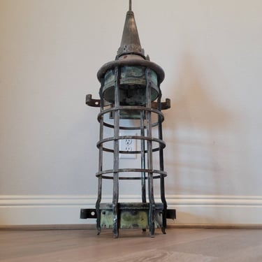Monumental French Gothic Antique Lantern Outdoor Wall Light 