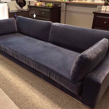Restoration Hardware 'Italia Track Arm' Sofa in 'Indigo'
