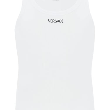 Versace "Intimate Tank Top With Embroidered Men
