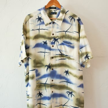 Vintage Nautica Hawaiian Short Sleeve Button Down XL