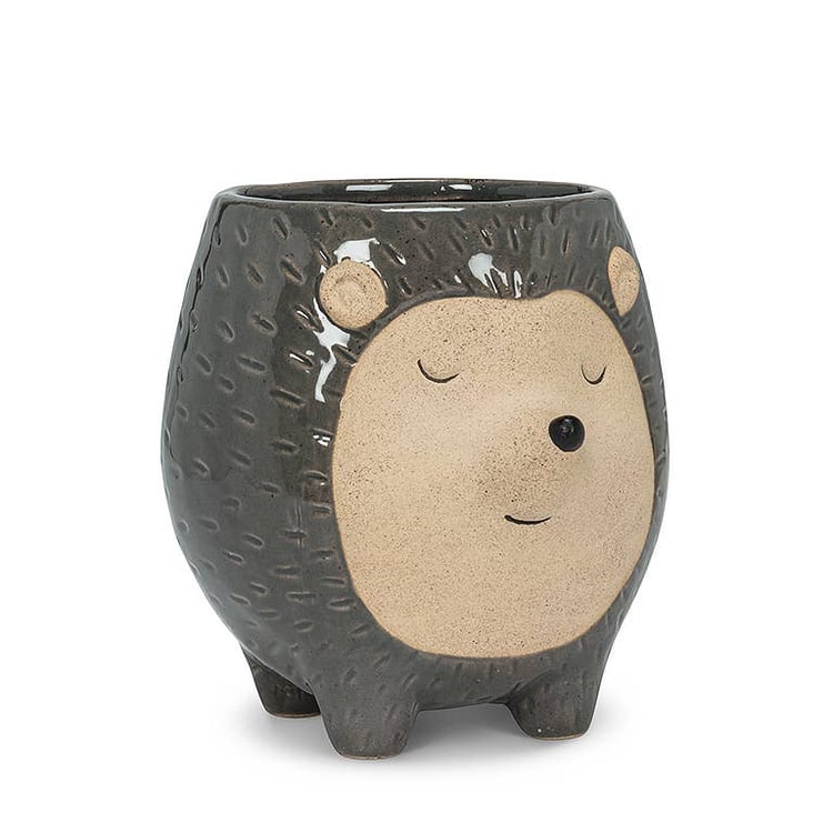 Tall Gry Hedgehog Planter-5&quot;H