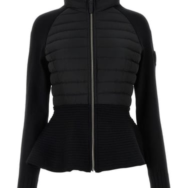 Mackage Woman Black Polyester And Stretch Wool Blend Joy Down Jacket