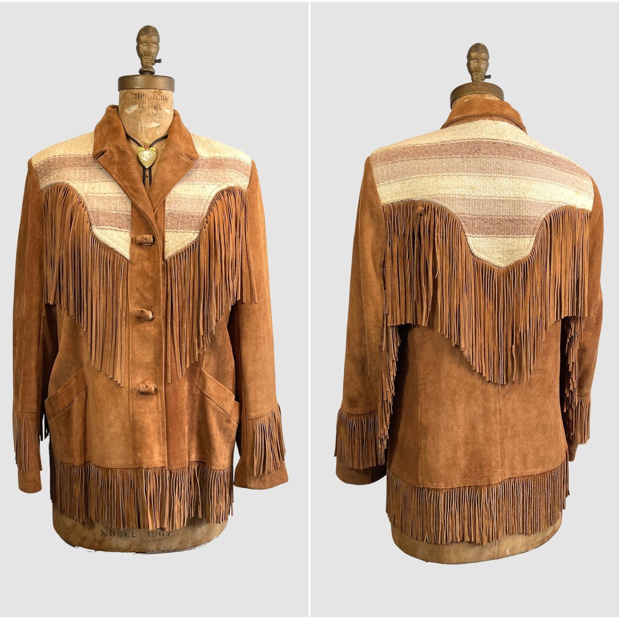 FRINGE FESTIVAL Vintage 70s Pioneer Wear Suede Fringe | Love