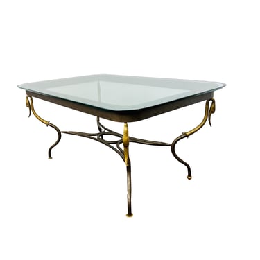 #1151 Gilded Wrought Iron Empire Coffee Table