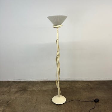 Torch cut style floor lamp- new lacquer 