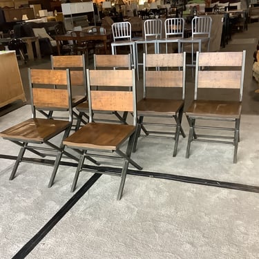 Set of 6 Karvara Wood Side Chairs