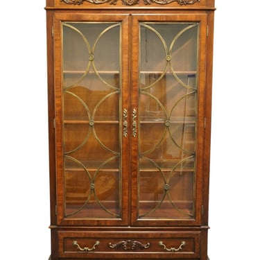 HIGH END South Hampton Traditional Style 50" Lighted Display Curio Cabinet / Bookcase 