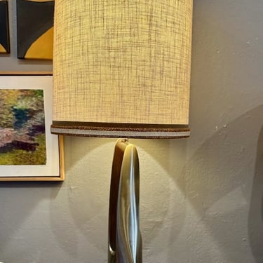 Midcentury Brutalist Table Lamp by Laurel Lighting