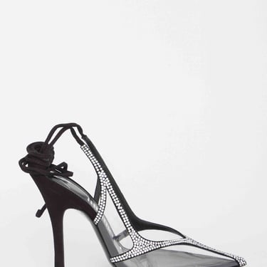 The Attico Women Venus Chrome Slingback