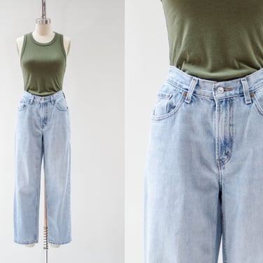 vintage Levi's 560 jeans | 90s vintage distressed faded relaxed fit men's women's straight leg baggy boyfriend mom jeans 32x27 