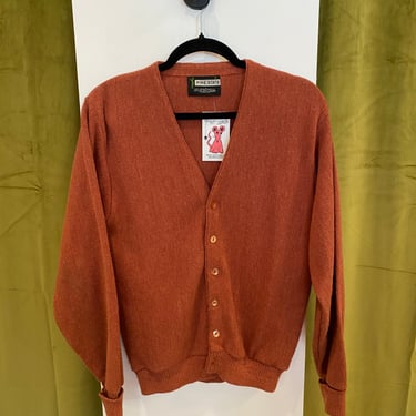 70s Brown Knit Cardigan