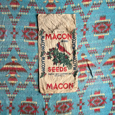 Vintage Macon Brand Seed Sack Decatur, IL 