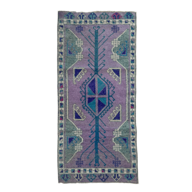 Lilac Vintage Turkish Mini Rug | 1’7” x 3’4”