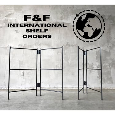 INTERNATIONAL ONLY - Iron Modernist Record Shelving Brackets 