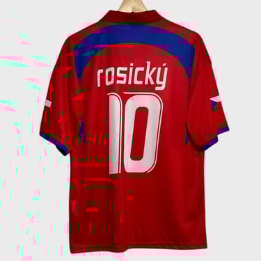 Vintage Tomas Rosicky Czech Republic Home Soccer Jersey M
