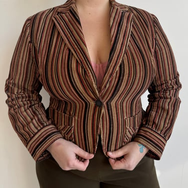 Vintage - Stripe Corduroy Blazer (XL/1X)