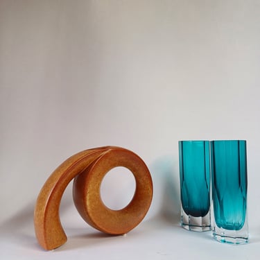 Loop Vase by Roberto Rigon for Bertoncello, 1970s