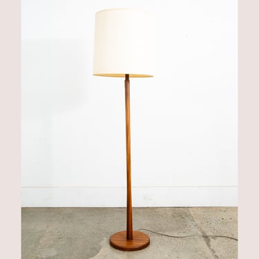 Mid Century Modern Floor Lamp Gordon Martz Marshall Studios Walnut Table Wood