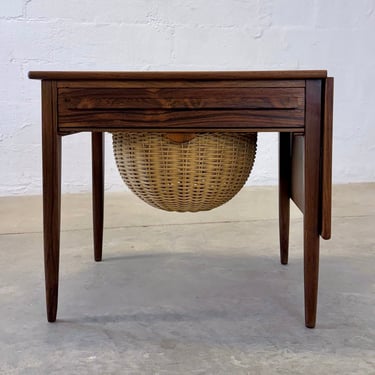 CFC Silkeborg Rosewood Sewing Table Designed by Johannes Andersen - #A1722