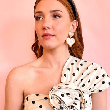 Sample Sale Pink Heart Statement Earrings
