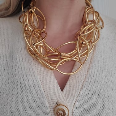 Luxury Designer NEST Multi-Layer Gold Necklace