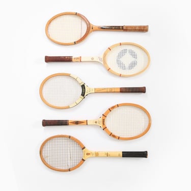 Vintage Rackets wall art gallery wall 