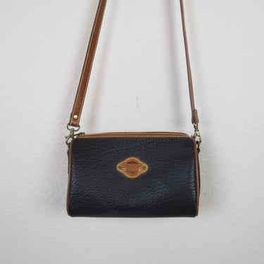 Vintage 1990s crossbody bag Esprit purse black handbag vegan leather 