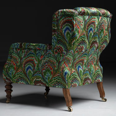 Victorian Armchair in Pierre Frey Fabric