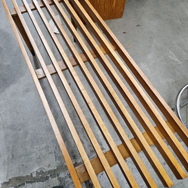 Mid-Century Modern Slat Bench