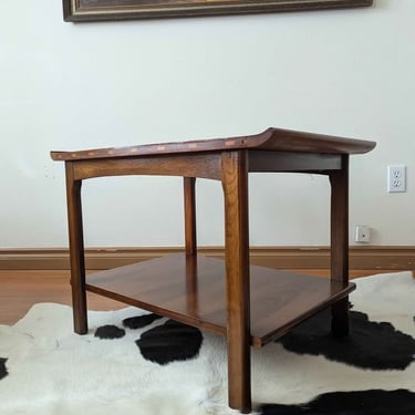 MCM Vintage Lane Vogue Collection Walnut End Table