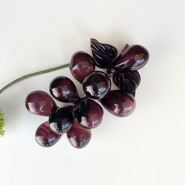 Amethyst Murano Purple Glass Grapes