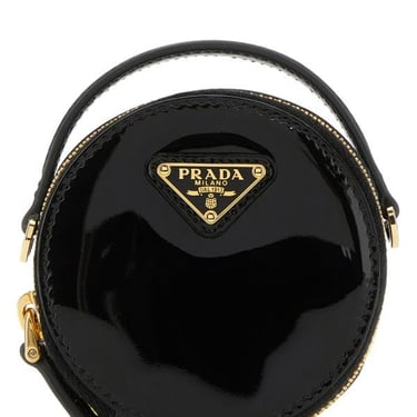 Prada Woman Black Leather Pouch
