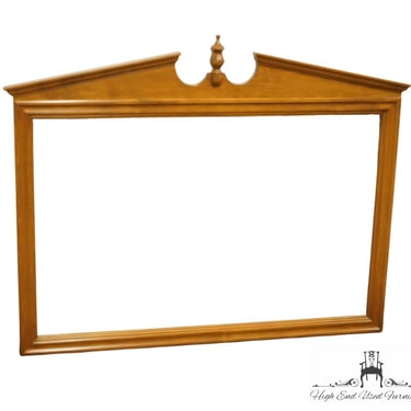ETHAN ALLEN Heirloom Nutmeg Maple Colonial Style 50" Pediment Dresser / Wall Mirror 10-5100 