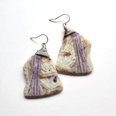 Lace Amethyst Statement Earrings