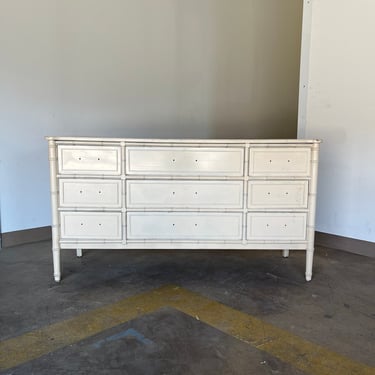 AVAILABLE to CUSTOMIZE**Henry Link Bali Hai Dresser//Vintage Faux Bamboo Dresser 
