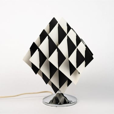 Incredible Table Lamp with Black and White Shade