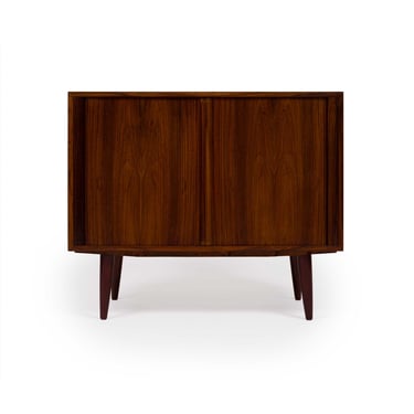 Kai Kristensen Rosewood Tambour Door Cabinet Sideboard / Media Cabinet 