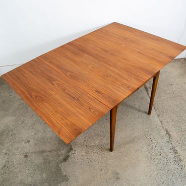 Mid Century Modern Dining Table Drexel Broyhill Drop Leaf Walnut Vintage Mcm 85&#8243;