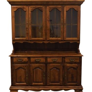 KINCAID FURNITURE Solid Pine Rustic Country French 60" Buffet w. China Hutch 01075-6-84 / 01078-6-84 