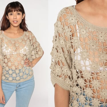 Batwing Crochet Top