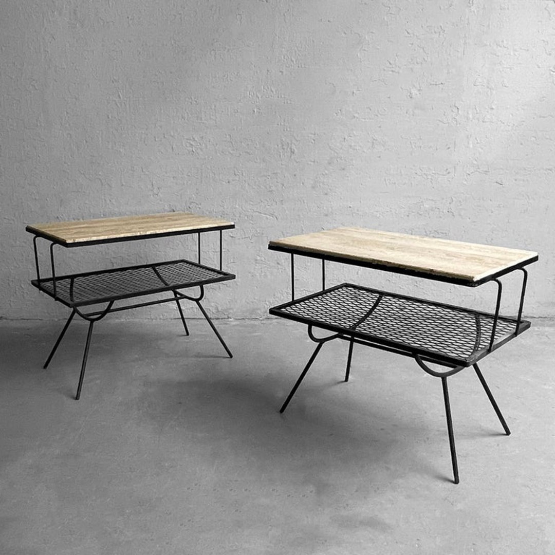 Nelson For Arbuck Wrought Iron Patio Side Tables cityFoundry