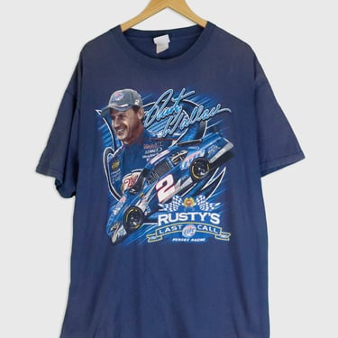 Vintage 2005 Rusty Wallace 'Last Call' Racing T Shirt Sz 2XL