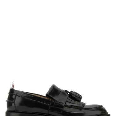 Thom Browne Women Black Leather Loafers