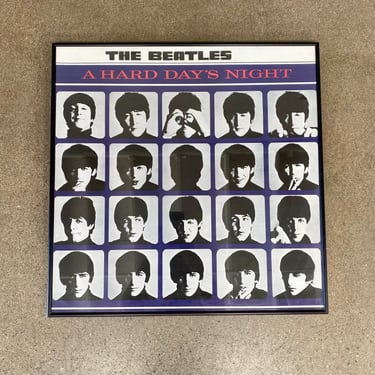 Vintage A Hard Days Night Beatles Album Art Poster