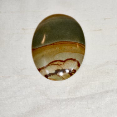 Cripple Creek Owyhee Picture Jasper Cabochon Large Oval Scenic Landscape Hand Cut & Polished Old Stock Gift for Him Birthday Gift 